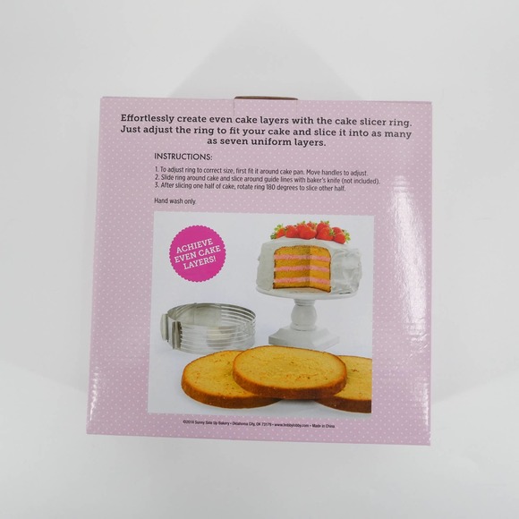 Sunny Side Up Bakery Kitchen Sunny Side Up Bakery Cake Slicer Ring Silver Os New Poshmark
